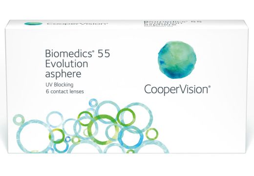 Biomedics 55 Evolution™ 6 šošoviek - plusové dioptrie