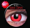 farebné šošovky Crazy Lens Red Devil